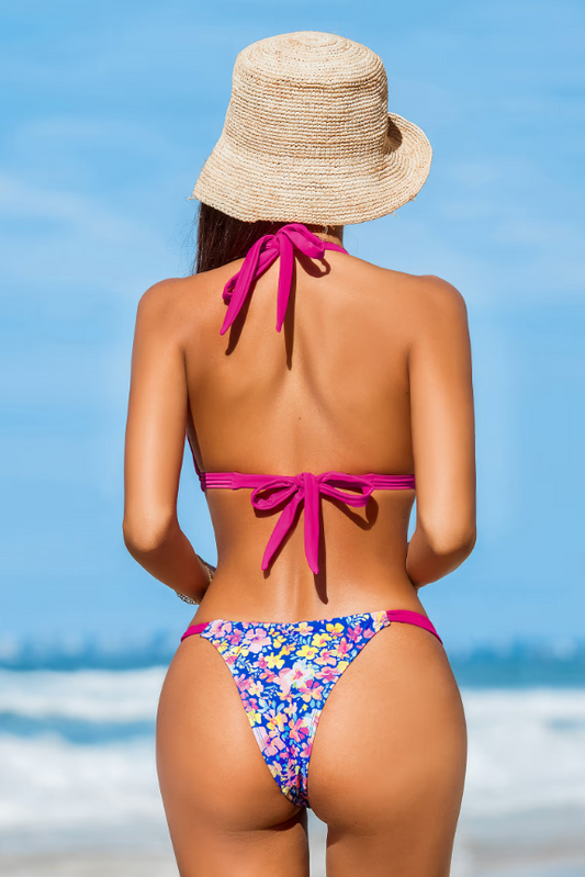 Bikini Reversible con Parte Superior y Braguita Extra Atrevida de Sunny Lane - Cintura Baja