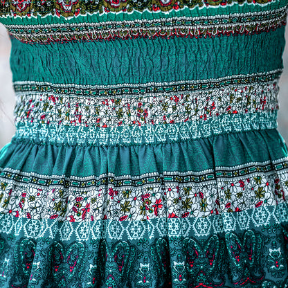 Short Sheath Dress with Paisley Print