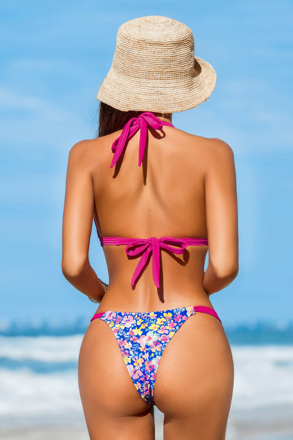 Bikini Reversible con Parte Superior y Braguita Extra Atrevida de Sunny Lane - Cintura Baja