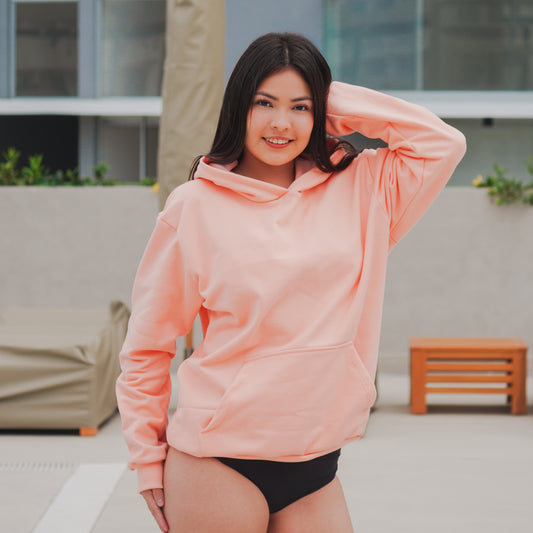 Polera Oversize Durazno "Sunset Coral"