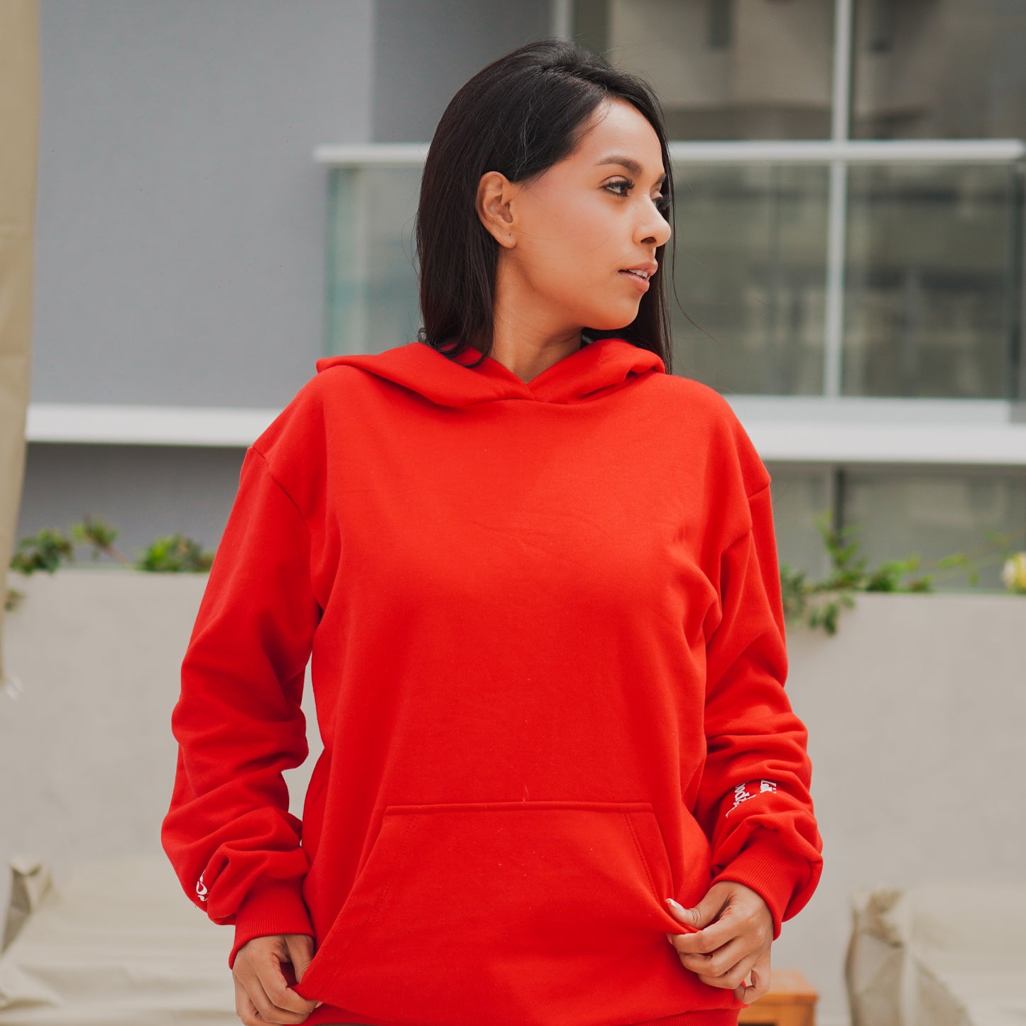 Polera Oversize Roja "Coastal Red"