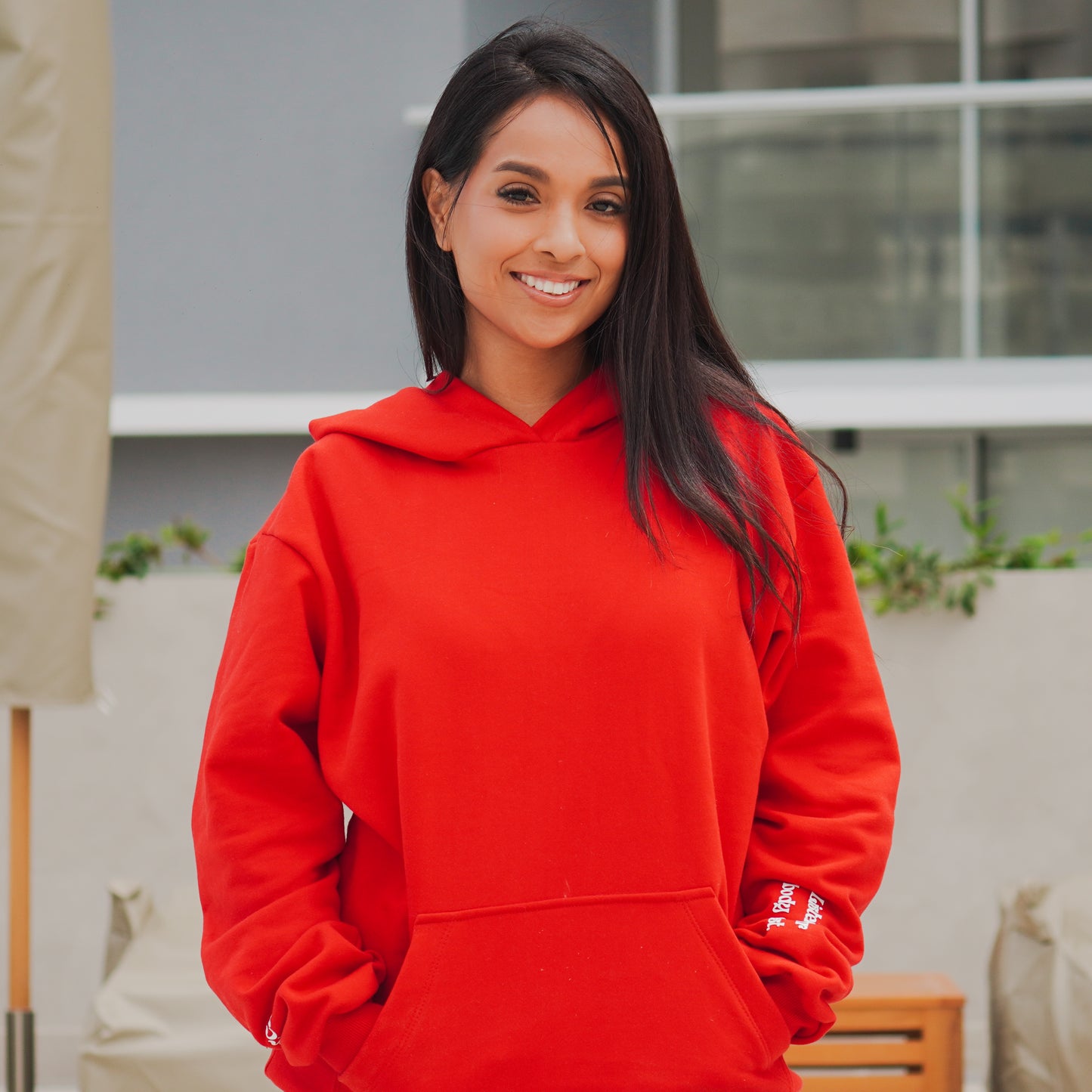 Polera Oversize Roja "Coastal Red"