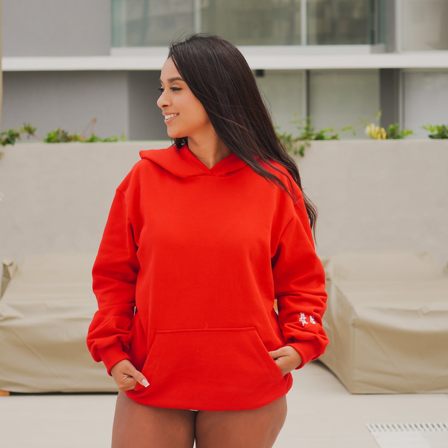 Polera Oversize Roja "Coastal Red"