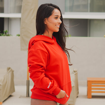 Polera Oversize Roja "Coastal Red"